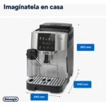 Cafetera De'Longhi Magnifica Start Milk ECAM220.80.SB – Superautomática, 1450W, LatteCrema, Molinillo, Depósito de leche - Imagen 4