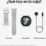 Samsung Galaxy Watch7 44mm Silver – Smartwatch Salud & Deporte con GPS y AI - Imagen 5
