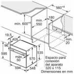 Horno Balay 3HB5159B4 – Serie Cristal, Multifunción, Hidrolítico, 71 L, Freidora de Aire, Aire Caliente 3D Profesional, Cristal Blanco - Imagen 6