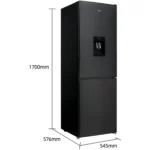 Frigorífico Combi CHIQ FBM228NE4DE – No Frost Total, 231 L, 170 cm, Depósito Agua 2L, Inox Oscuro - Imagen 3