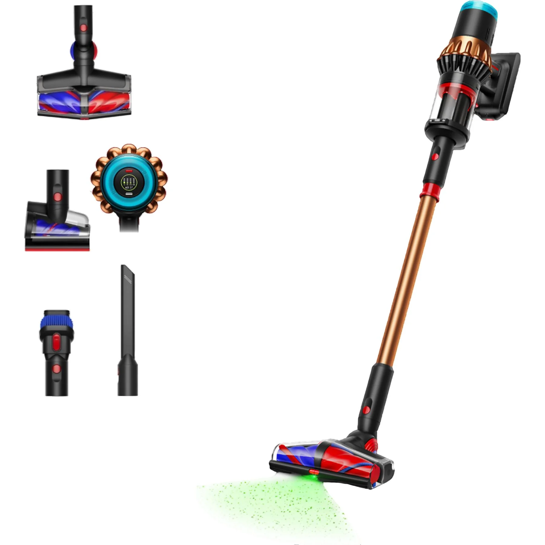 Aspirador escoba Dyson V16 Piston Animal, 315AW, 70 min, tecnología antienredos