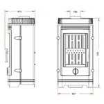 Invicta Estufa de leña Cassine - Imagen 4