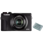 Canon PowerShot G7X Mark III + Battery Kit (Canon 3637C014) - Black