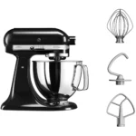 KitchenAid 5KSM125EOB Robot Amasador 4,8 L 300 W Batidora Amasadora Negro - Imagen 4